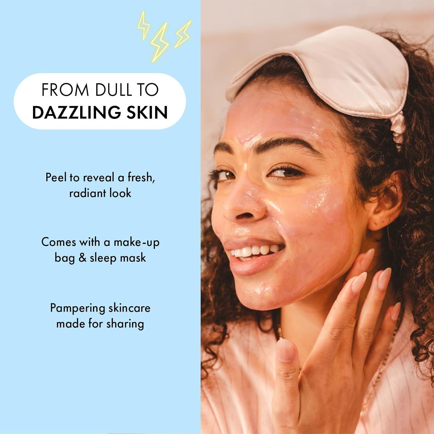 7th Heaven You Deserve This Self-Care Gift Bag with Hyaluronic Acid & Retinol Face Masks + Accessories