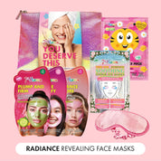 7th Heaven You Deserve This Self-Care Gift Bag with Hyaluronic Acid & Retinol Face Masks + Accessories