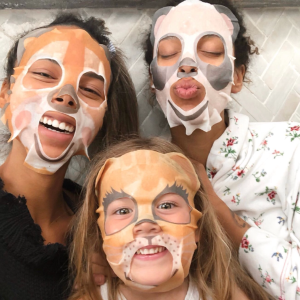 7th Heaven Rainbow Leopard Face Mask with Apple & Cherry - Hydrate & Glow