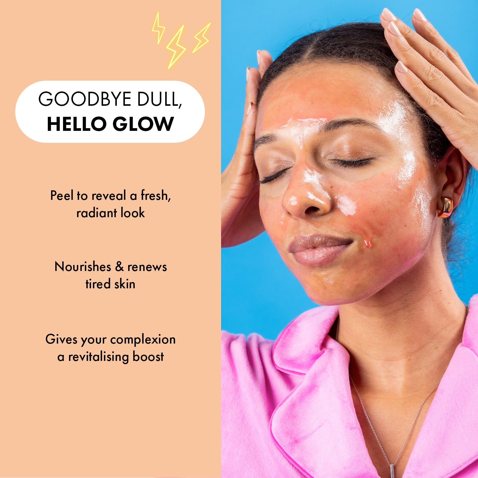 7th Heaven Passion Peel-Off Mask with Vitamin C - Brightens & Clarifies, Pack of 6