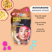 7th Heaven Passion Peel-Off Mask with Vitamin C - Brightens & Clarifies, Pack of 6