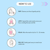 7th Heaven Manuka Honey Peel-Off Mask with Vitamin E - Nourishes & Softens, Pack of 6