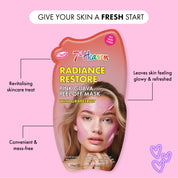 7th Heaven Pink Guava Peel-Off Mask - Restores Radiance & Smooths Skin
