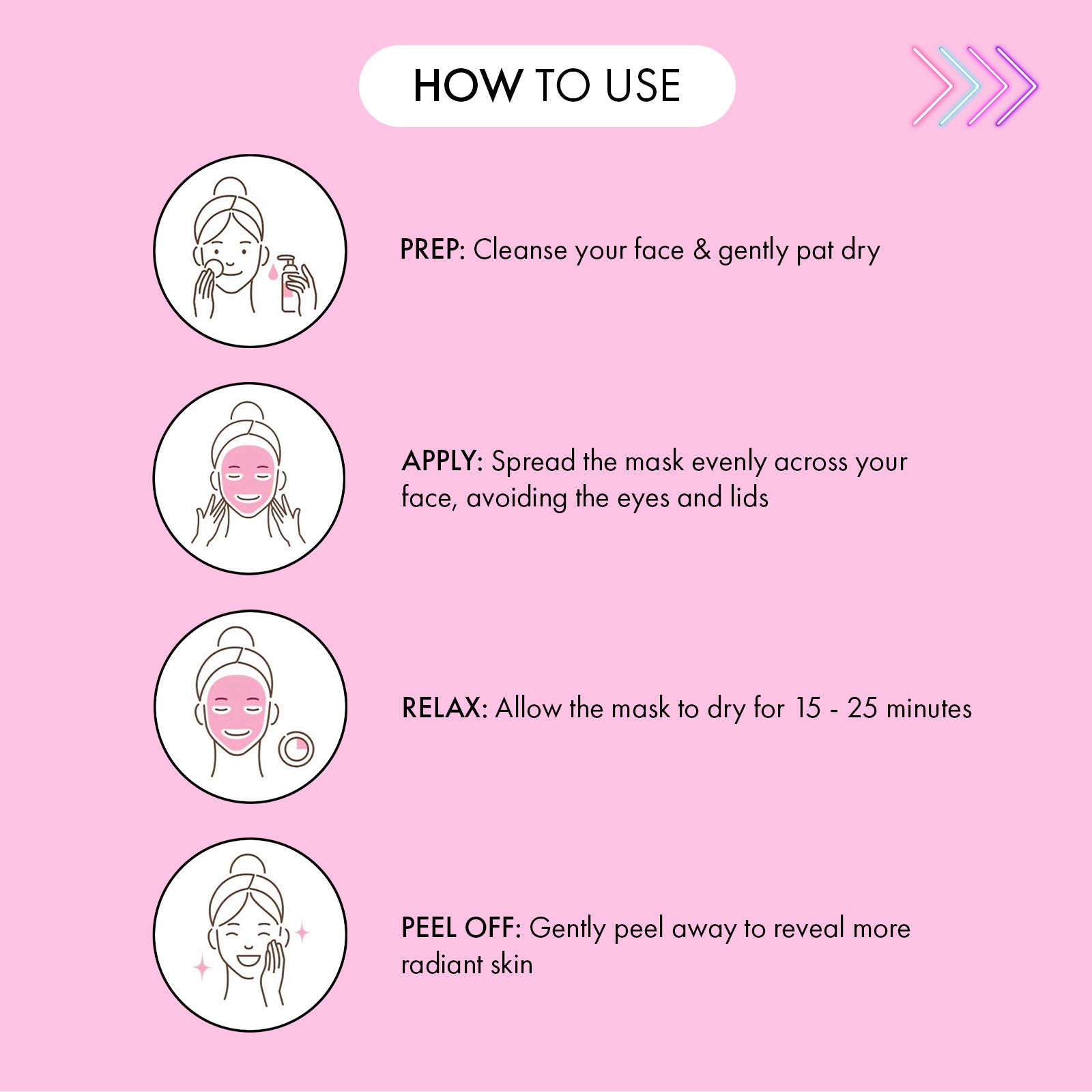 7th Heaven Pink Guava Peel-Off Mask - Restores Radiance & Smooths Skin