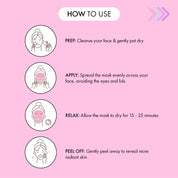 7th Heaven Pink Guava Peel-Off Mask - Restores Radiance & Smooths Skin