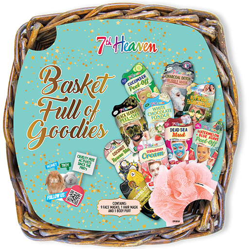 7th Heaven Basket Full of Goodies Gift Set - Pampering Skincare Treats