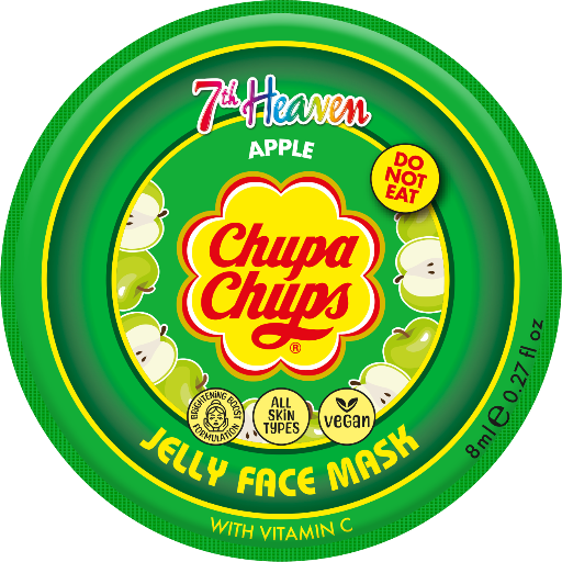 7th Heaven Chupa Chups Apple Jelly Mask with Vitamin C - Refreshes & Brightens