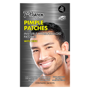 7th Heaven Men's Pimple Patches Invisible Hydrocolloid Patches with Zinc - Blemish Control & Oil Reduction