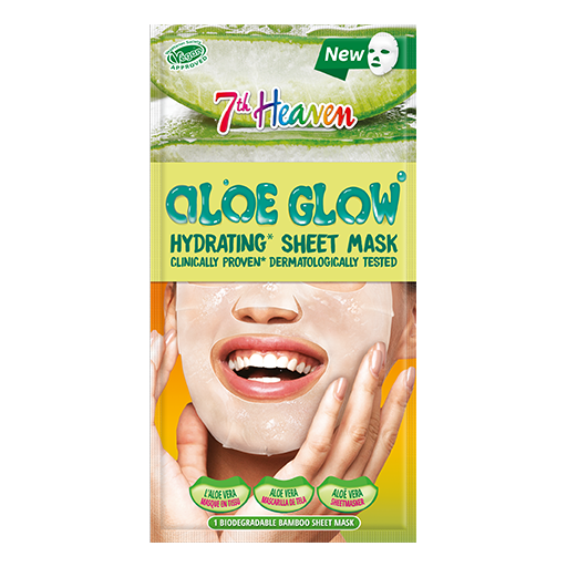 7th Heaven Aloe Glow Sheet Mask - Hydrates & Soothes Tired Skin