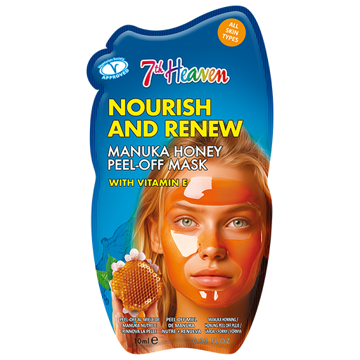 7th Heaven Manuka Honey Peel-Off Mask with Vitamin E - Nourishes & Renews