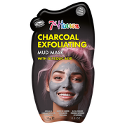 7th Heaven Charcoal Mud Mask with Glycolic Acid - Exfoliates & Detoxifies