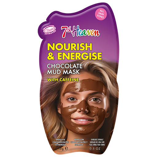 7th Heaven Chocolate Mud Mask with Caffeine - Nourishes & Energises Skin