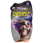 7th Heaven Charcoal & Black Clay Peel-Off Mask - Rebalances & Firms Skin
