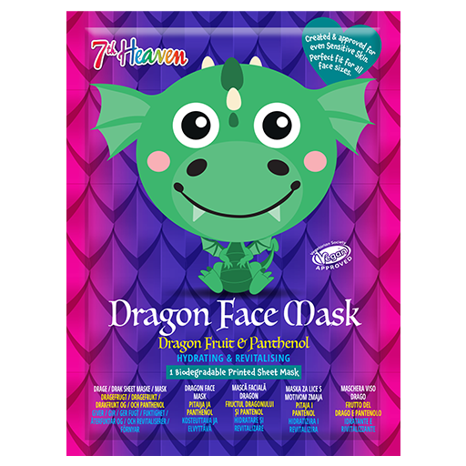 7th Heaven Dragon Fruit Face Mask - Hydrates & Revitalises with Panthenol