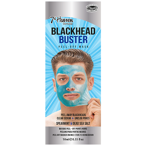 7th Heaven Men’s Blackhead Buster Peel-Off Mask - Clears Pores & Controls Oil