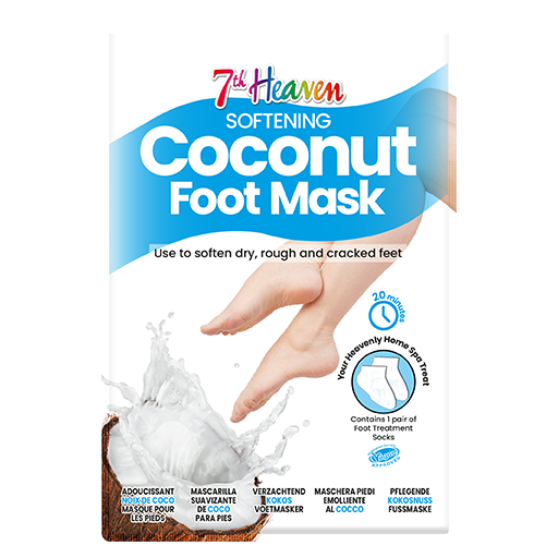 7th Heaven Softening Coconut Foot Mask - Repairs & Smooths Cracked Feet