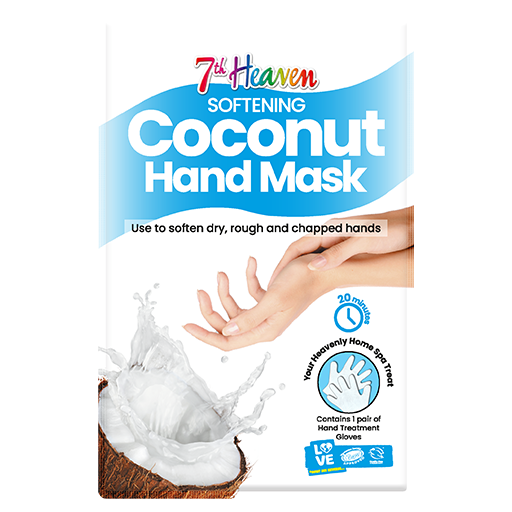 7th Heaven Softening Coconut Hand Mask - Soothes & Revives Dry, Rough Hands