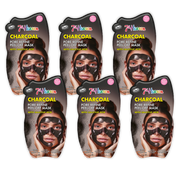 7th Heaven Charcoal Peel-Off Face Mask with Salicylic Acid - Clears & Refines, Pack of 6