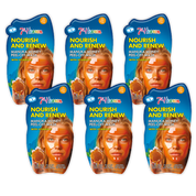 7th Heaven Manuka Honey Peel-Off Mask with Vitamin E - Nourishes & Softens, Pack of 6