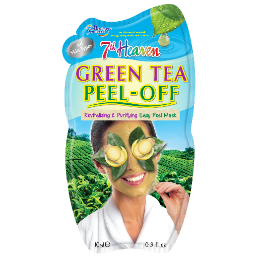 7th Heaven Green Tea Peel-Off Face Mask - Detoxifying & Antioxidant-Rich