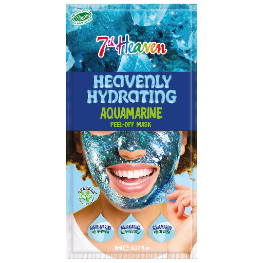 7th Heaven Aquamarine Peel-Off Mask - Hydrates & Soothes Tired Skin