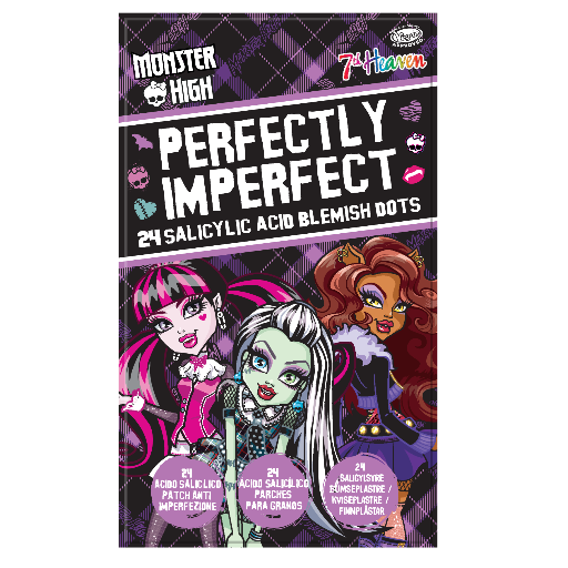 7th Heaven Monster High Blemish Dots - Salicylic Acid & Hydrocolloid, 24 Patches