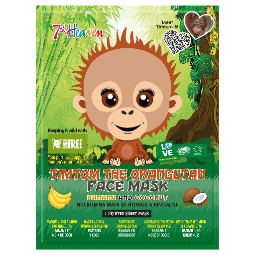 7th Heaven Orangutan Sheet Mask - Rejuvenates & Brightens Skin