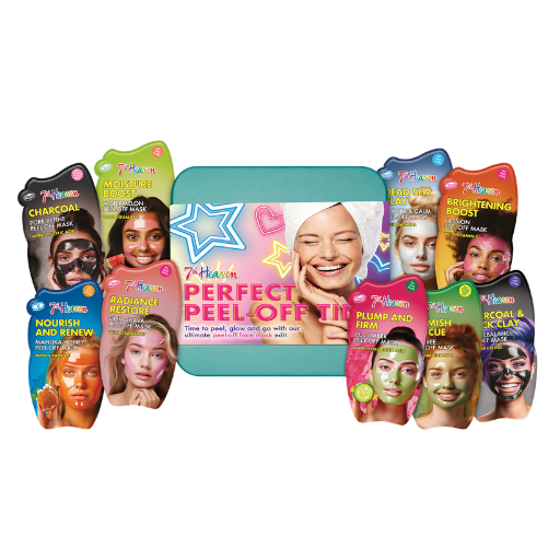 7th Heaven Perfect Peel-Off Tin - 9 Peel-Off Face Masks