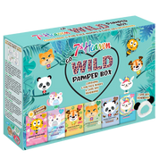 7th Heaven Go Wild Pamper Box -  6 Animal Sheet Masks & Panda Headband Skincare Gift Set