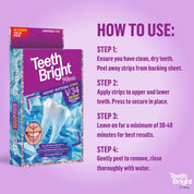 Teeth Bright by 7th Heaven Teeth Whitening Strips with Advanced PAP Technology - 7 Day Pack