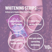 Teeth Bright by 7th Heaven Teeth Whitening Strips with Advanced PAP Technology - 7 Day Pack