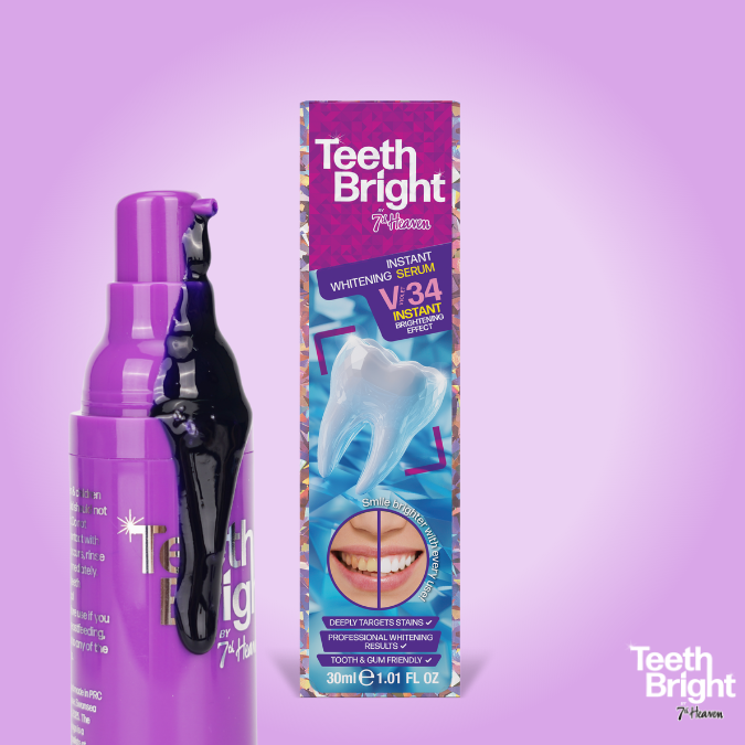 Teeth Bright by 7th Heaven Instant Whitening Serum - With Advanced PAP Technoloy