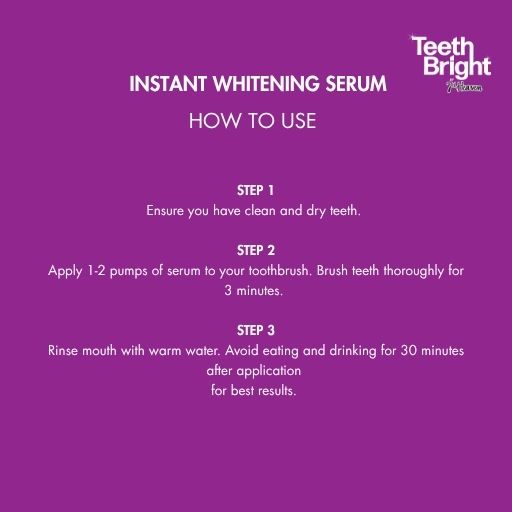 Teeth Bright by 7th Heaven Instant Whitening Serum - With Advanced PAP Technoloy