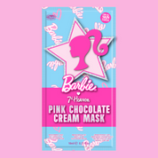 7th Heaven Barbie Pink Chocolate Cream Face Mask – Moisturising & Calming with Cocoa Butter, Sweet Almond Oil & Juniper Oil
