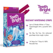 Teeth Bright by 7th Heaven Teeth Whitening Strips with Advanced PAP Technology - 7 Day Pack