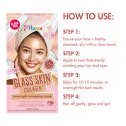 7th Heaven Glass Skin Collagen Wrapping Mask Bundle - Pack of 4