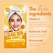7th Heaven Glass Skin Vitamin C Wrapping Mask Bundle - Pack of 6