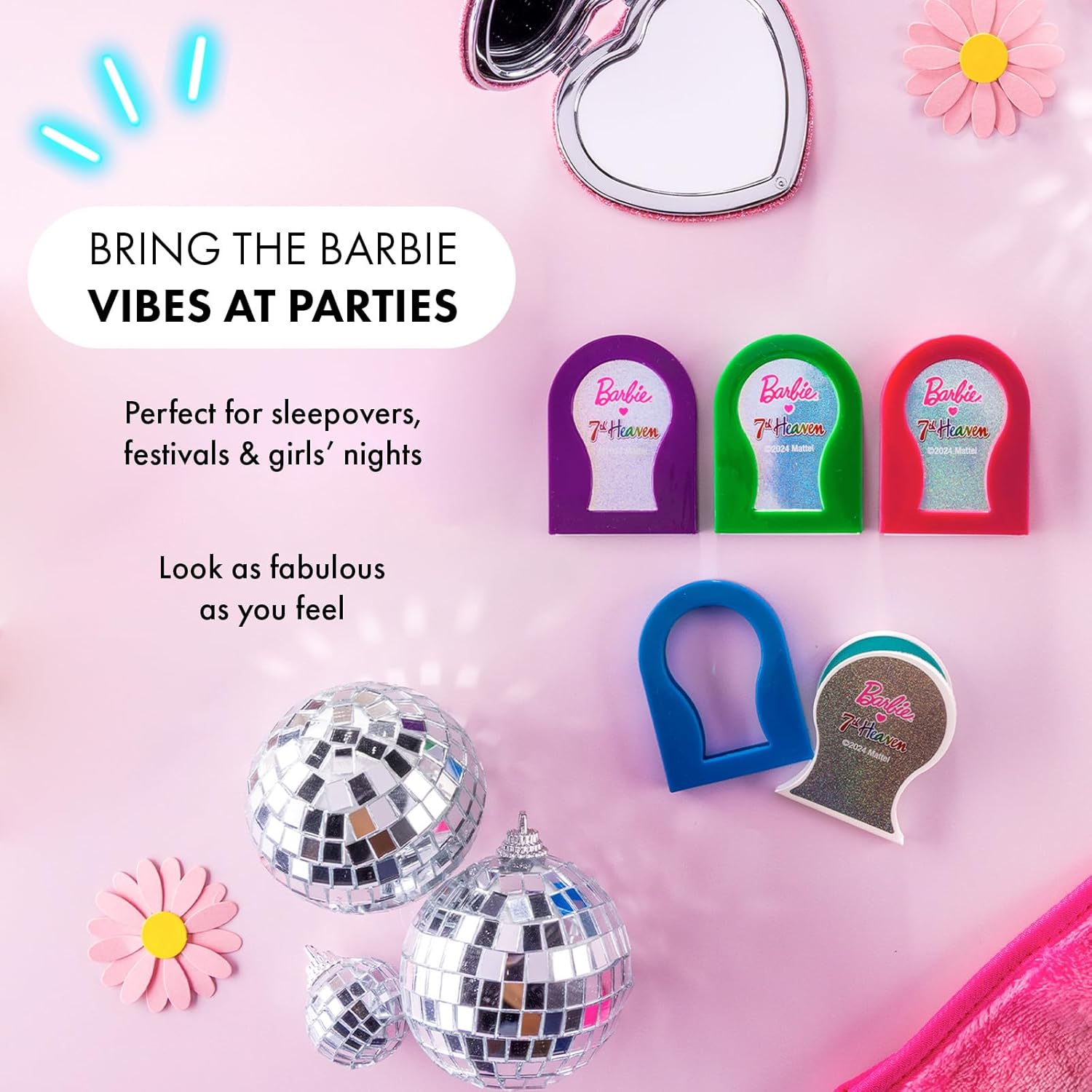 7th Heaven Barbie™ Hair Chalk Multipack of 5 - Fun, Temporary Colour for Kids