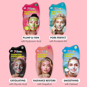 7th Heaven Pamper Hamper – 10 Face Masks with Manuka Honey, Charcoal, Hyaluronic Acid, Cocoa Butter, Vitamin C & Dead Sea Mud