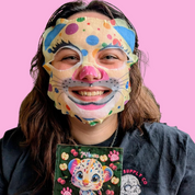 7th Heaven Rainbow Leopard Face Mask with Apple & Cherry - Hydrate & Glow