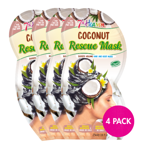 7th Heaven Coconut Hair Mask - Smooth & Replenish, Pack of 4