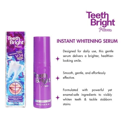 Teeth Bright by 7th Heaven Instant Whitening Serum - With Advanced PAP Technoloy