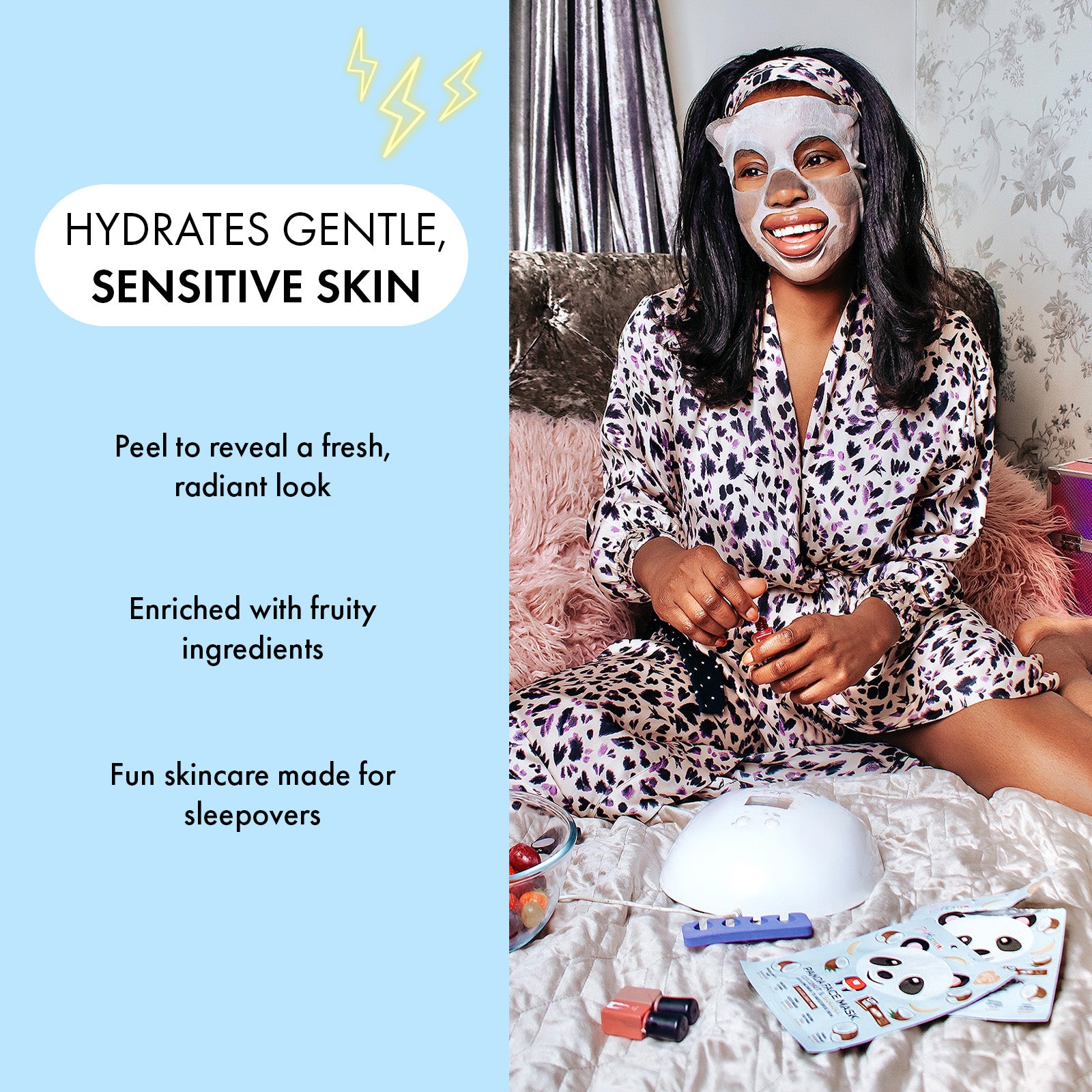 7th Heaven Panda Sheet Face Mask with Coconut & Banana - Hydrating & Softening