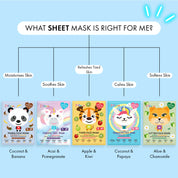 7th Heaven Panda Sheet Face Mask with Coconut & Banana - Hydrating & Softening
