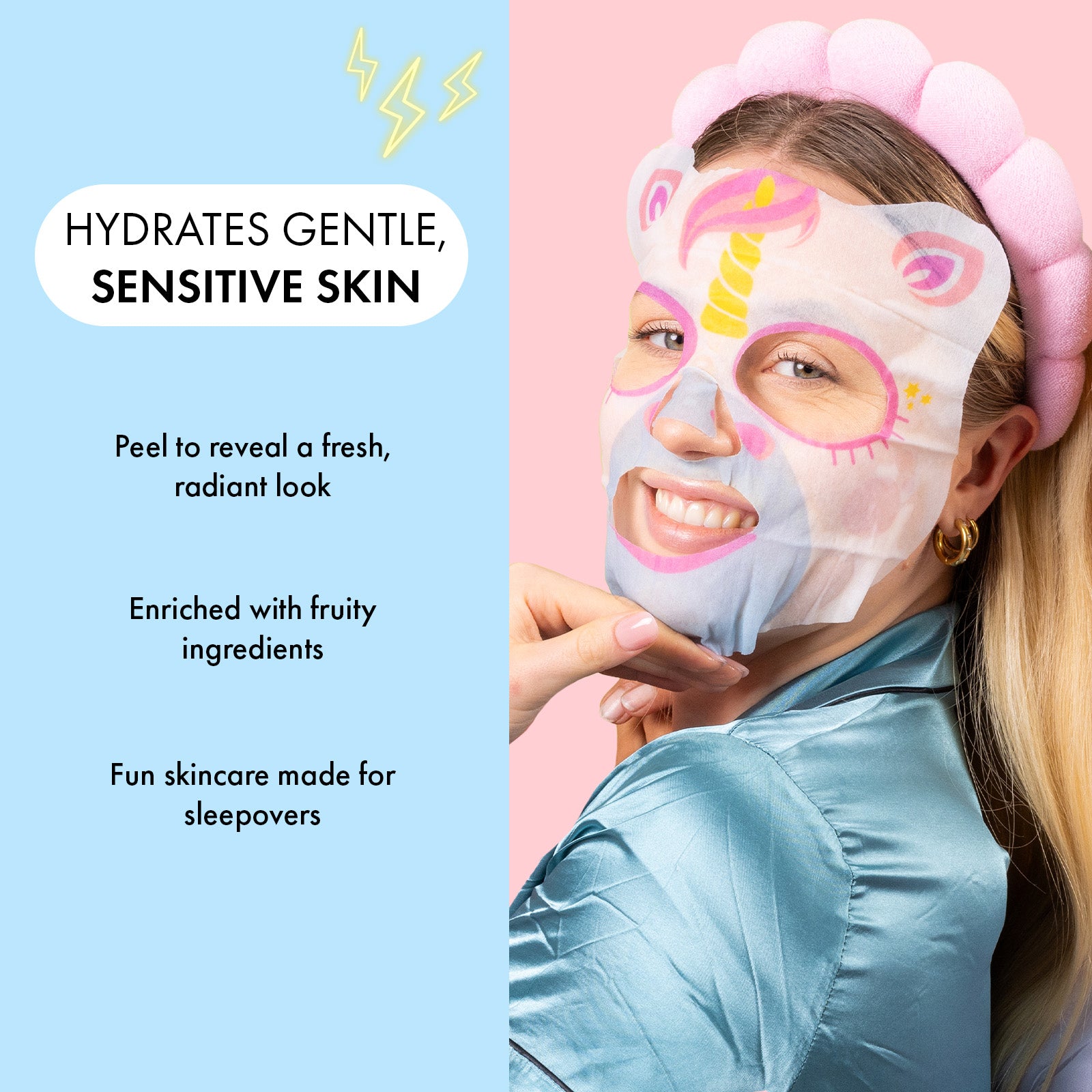 7th Heaven Unicorn Face Mask with Acai & Pomegranate - Nourishes & Revives