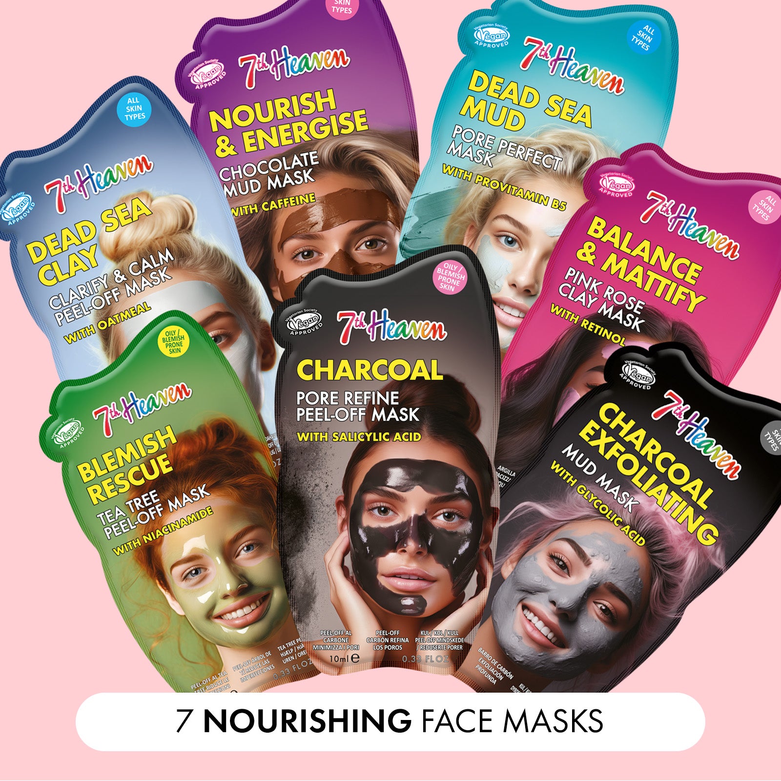7th Heaven Face Mask Bundle - 7 Skincare Favourites for Every Mood