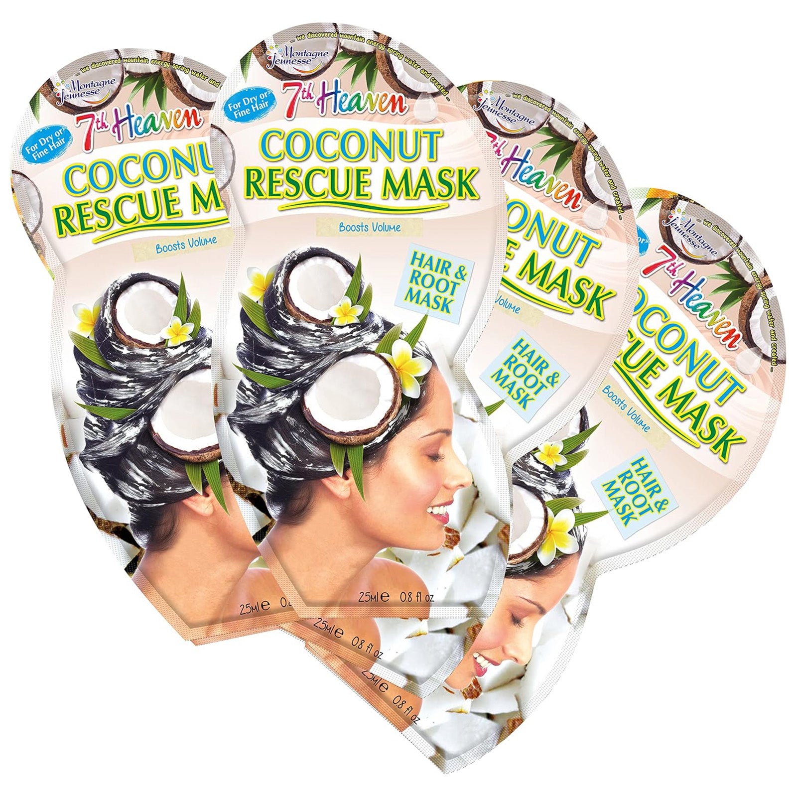 Smooth and Replenish Coconut Hair Mask, Multipack of 4