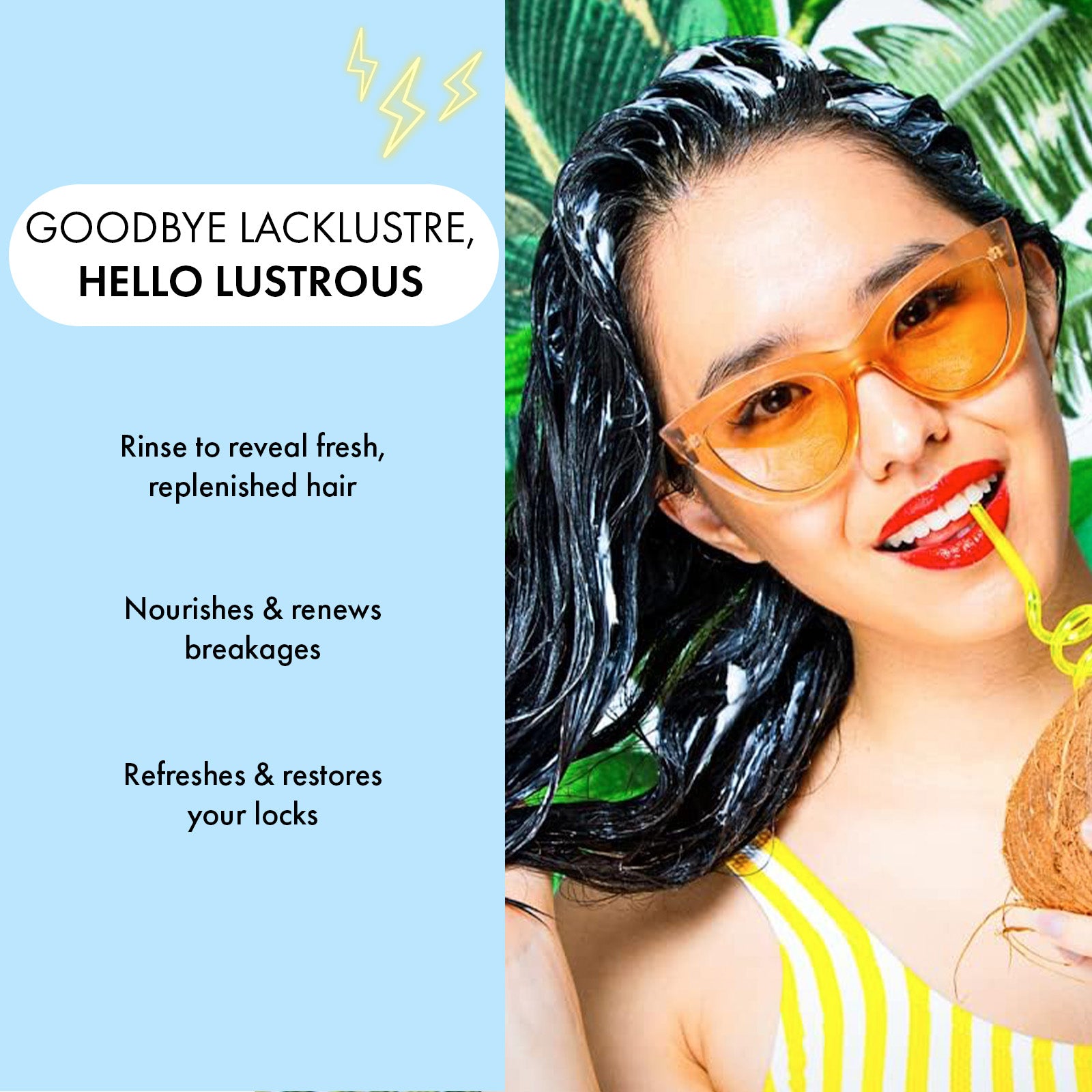 Smooth and Replenish Coconut Hair Mask, Multipack of 4