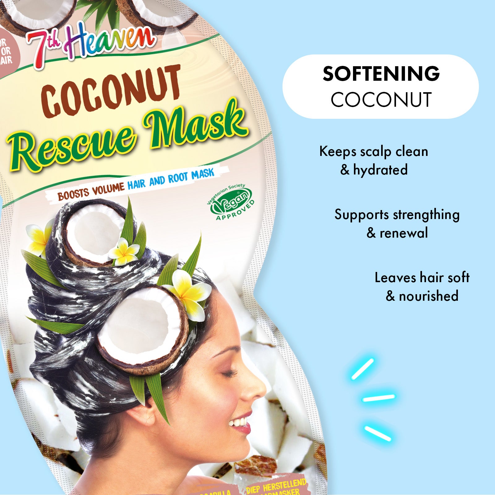 Smooth and Replenish Coconut Hair Mask, Multipack of 4