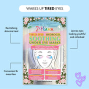 7th Heaven Soothing Under Eye Mask with Proline & Rose to Hydrate & Repair